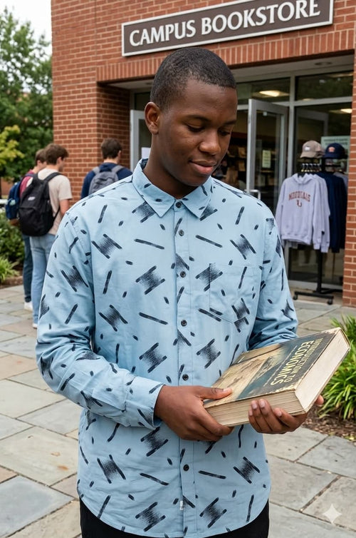 MENS BLUE CASUAL SHIRT